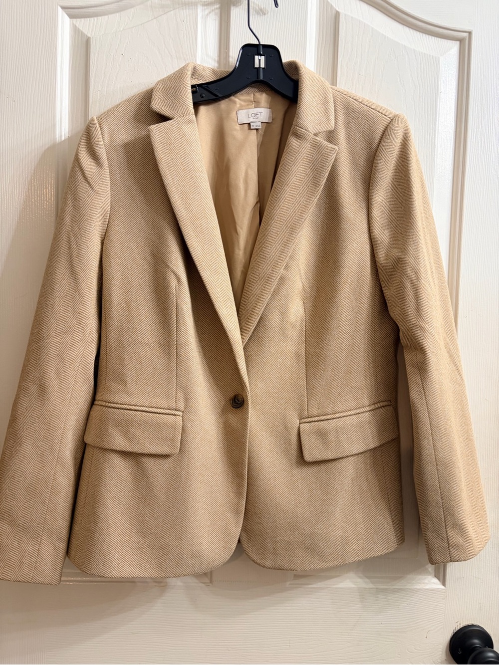 LOFT Outlet Women's Tailored Blazer Jacket - Beige